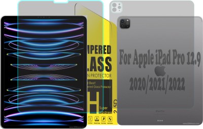 RapTag Front and Back Tempered Glass for L Apple iPad Pro 12.9 (FB)(Pack of 2)