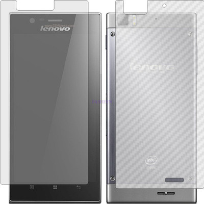 Fasheen Front and Back Tempered Glass for LENOVO K900 (Front Matte Finish & Back 3d Carbon Fiber)(Pack of 2)
