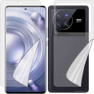 ZINGTEL Front and Back Tempered Glass for VIVO X80 PRO (Edge To Edge TPU Full Coverage)(Pack of 1)