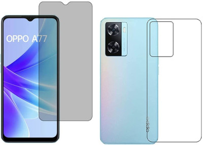 4 YARDS Front and Back Tempered Glass for OPPO A77 (Matte Finish)(Pack of 1)