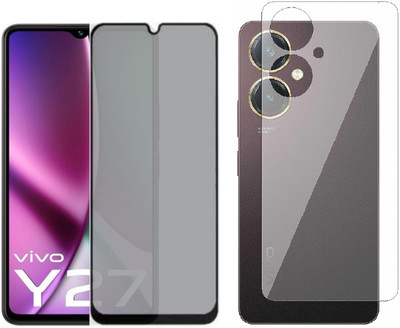 4 YARDS Front and Back Tempered Glass for Vivo Y27 (Matte Finish)(Pack of 1)