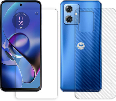 MUTAALI Front and Back Tempered Glass for g64 5G(Pack of 1)
