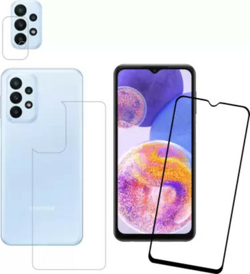 Olonga Front and Back Tempered Glass for SAMSUNG GALAXY A23 5G(Pack of 3)