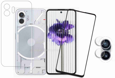 KANCHA Front and Back Tempered Glass for NOTHING PHONE 2(Pack of 2)