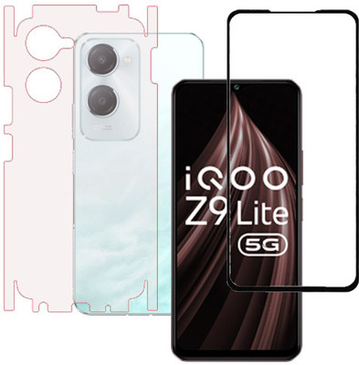 HOBBYTRONICS Front and Back Tempered Glass for iQOO Z9LTE 5G, iQOO Z9LTE, iqoo z9lte 5g, iqoo z9lte(Pack of 1)