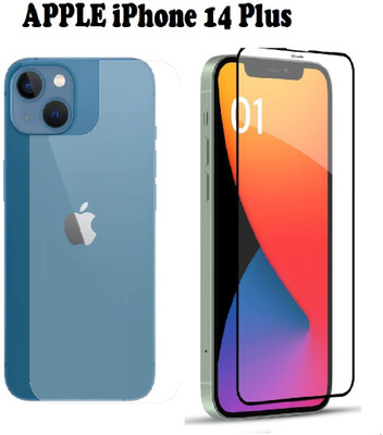 welldesign Front and Back Tempered Glass for iPhone 14 Plus, APPLE iPhone 14 Plus(Pack of 1)