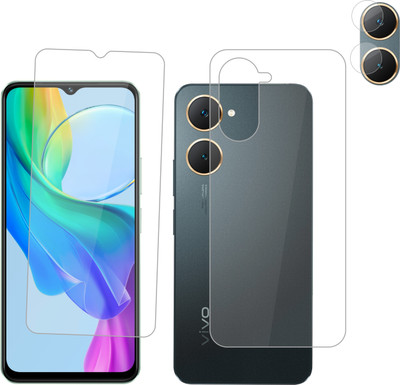 Ten To 11 Front and Back Tempered Glass for ViVO Y18i, ViVO Y18i [With Rear Camera Lens Guard](Pack of 3)