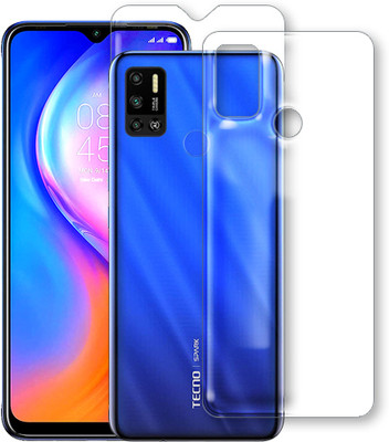 SOMTONE Front and Back Tempered Glass for Tecno Spark 6 Air(Pack of 2)