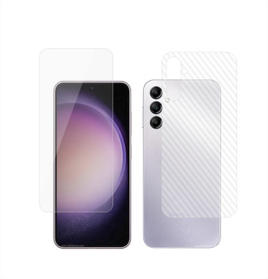 Ten To 11 Front and Back Tempered Glass for Samsung Galaxy A54 5G, Samsung Galaxy A54 5G [Back Carbon Fiber](Pack of 2)