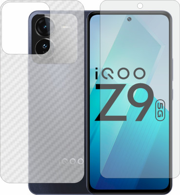 MOBART Front and Back Tempered Glass for IQOO Z9 i2302(Pack of 2)