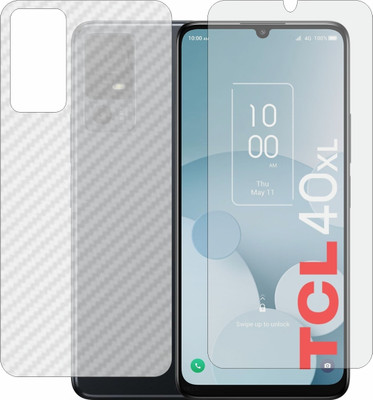 MOBART Front and Back Tempered Glass for TCL 40 XL(Pack of 2)