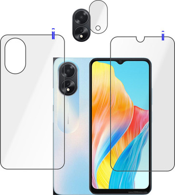 PONDRIK Front and Back Tempered Glass for Oppo A18, Oppo A38(Pack of 3)