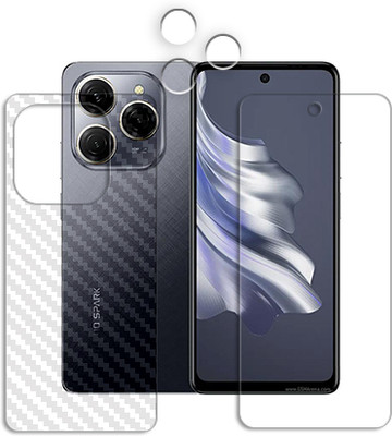 20SKY Front and Back Tempered Glass for Tecno Spark 20 Pro FRONTBACK AND CAMERA LENS SCREEN GUARD(Pack of 1)