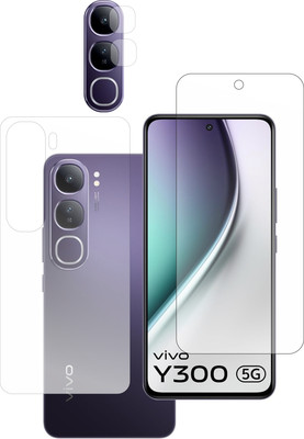 rottguard Front and Back Tempered Glass for Vivo Y300 5G with camera lens(Pack of 3)