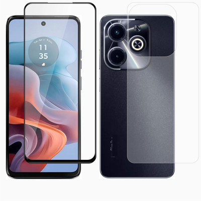 Vatsin Front and Back Tempered Glass for Tecno Spark 20(Pack of 2)