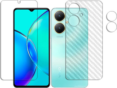 SOMTONE Front and Back Tempered Glass for vivo Y27 FRONT BACK SCREEN GUARD(Pack of 1)