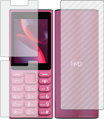 Fasheen Front and Back Tempered Glass for Hmd 105 4G(Pack of 2)