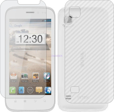 Fasheen Front and Back Tempered Glass for INTEX AQUA FLASH (Front Matte Finish & Back 3d Carbon Fiber)(Pack of 2)