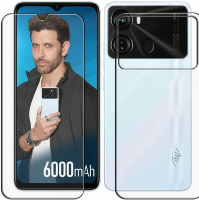 KHWABEEDA Front and Back Tempered Glass for Itel P40-FB Front and back(Pack of 2)