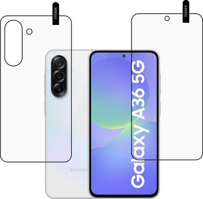 MOBKAVACH Front and Back Tempered Glass for Samsung Galaxy A36 5G(Pack of 2)