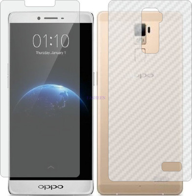 Fasheen Front and Back Tempered Glass for OPPO R7 PLUS HIGH VERSION (Front Matte Finish & Back 3d Carbon Fiber)(Pack of 2)