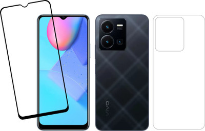 Ten To 11 Front and Back Tempered Glass for ViVO Y35(Pack of 2)