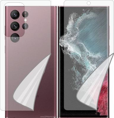 ZINGTEL Front and Back Tempered Glass for Samsung Galaxy S22 Ultra 5G (Edge To Edge TPU, Full Coverage)(Pack of 1)
