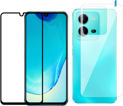 MagicalTech Front and Back Tempered Glass for Vivo V25, 5G Edge To Edge Front Screen Tempered Glass Protector & Back Flexible Guard(Pack of 2)