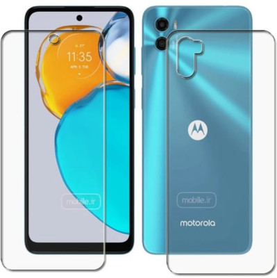 DOWRVIN Front and Back Tempered Glass for Motorola Moto E22s front and back Tempered glass(Pack of 2)