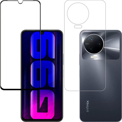 Vatsin Front and Back Tempered Glass for Infinix Note 12 Pro(Pack of 2)