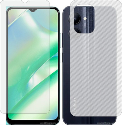 Fasheen Front and Back Tempered Glass for REALME C33 2023(Pack of 2)