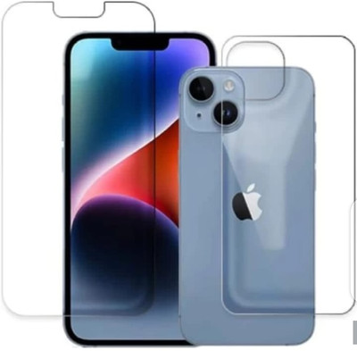 KHWABEEDA Front and Back Tempered Glass for APPLE IPHONE 14 PLUS(Pack of 2)