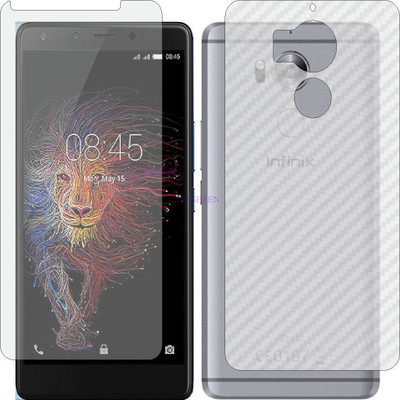 Fasheen Front and Back Tempered Glass for INFINIX ZERO 4 PLUS (Front Matte Finish & Back 3d Carbon Fiber)(Pack of 2)