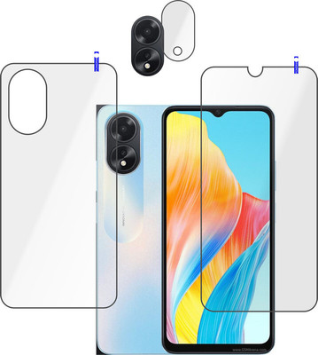 PONDRIK Front and Back Tempered Glass for Oppo A18, Oppo A38(Pack of 3)
