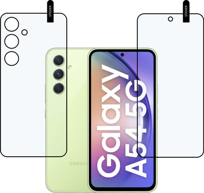 MOBKAVACH Front and Back Tempered Glass for Samsung Galaxy A54 5G(Pack of 2)