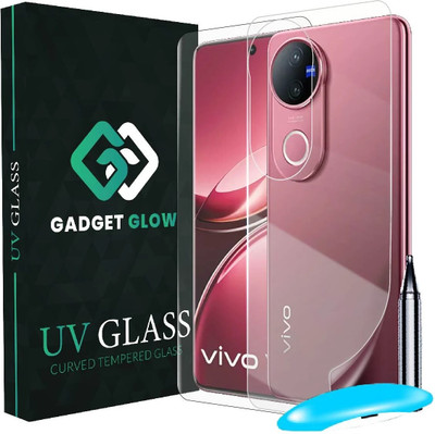 Gadget Glow Front and Back Tempered Glass for vivo V50 5G, vivo V50 5G, Vivo V50e 5G, UV Tempered Glass with Matte Back Nano Fiber Guard(Pack of 2)