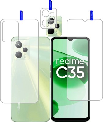 RAOSHIELD Front and Back Tempered Glass for realme C35, (Flexible), Camera Lens(Pack of 3)