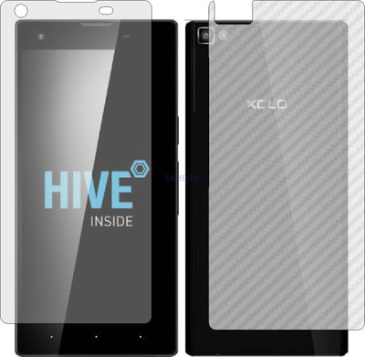 Fasheen Front and Back Tempered Glass for XOLO 8X 1000I (Front Matte Finish & Back 3d Carbon Fiber)(Pack of 2)