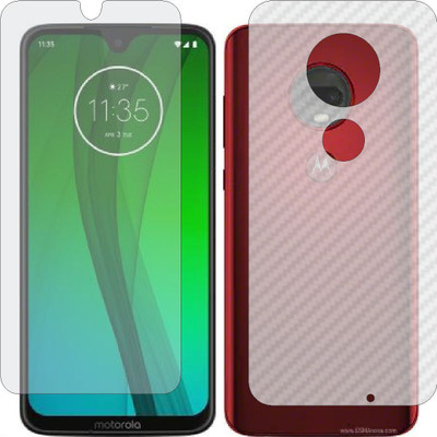 MOBART Front and Back Tempered Glass for MOTO G7 PLUS(Pack of 2)