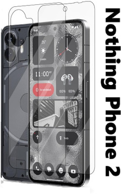 LIKEDESIGN Front and Back Tempered Glass for Nothing Phone 2(Pack of 1)