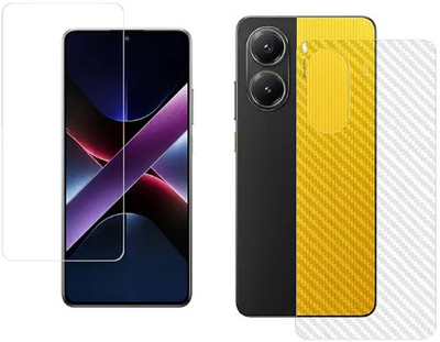 MUTAALI Front and Back Tempered Glass for X7 Pro 5G(Pack of 1)