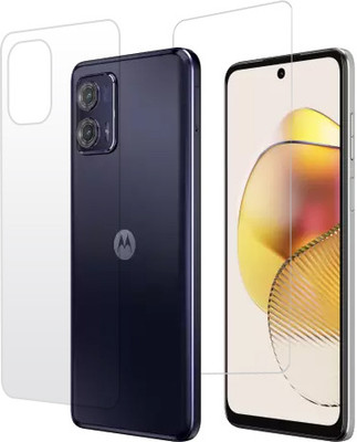 KMPERED Front and Back Tempered Glass for Moto G73, Motorola G73(Pack of 2)