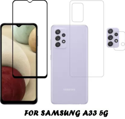 KANCHA Front and Back Tempered Glass for SAMSUNG A33 5G(Pack of 2)