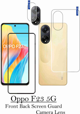 FINCH Front and Back Tempered Glass for OPPO F23 5G(Pack of 3)