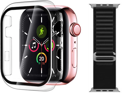 TSHIENTT Edge To Edge Screen Guard for TPU Hard Case Compatible Apple iWatch 42mm Series 2/3 Cover Ultra Thin Protective iwatch Bumper Cover Case (Transparent) with Black Strap (Combo Pack) (One Unit Watch Case+ One Unit Strap), Cover for Apple Watch 42mm Series 3/2/1 Case with Built-in Tempered Gla TSHIENTT Edge To Edge Screen Guard for TPU Hard Case Compatible Apple iWatch 42mm Series 2/3 Cover Ultra Thin Protective iwatch Bumper Cover Case (Transparent) with Black Strap (Combo Pack) (One Unit Watch Case+ One Unit Strap), Cover for Apple Watch 42mm Series 3/2/1 Case with Built-in Tempered Gla