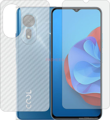 Fasheen Front and Back Tempered Glass for COOLPAD COOL 20S (Front Matte Finish & Back 3d Carbon Fiber)(Pack of 2)