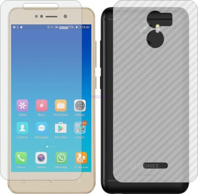 Fasheen Front and Back Tempered Glass for GIONEE X1 (Front Matte Finish & Back 3d Carbon Fiber)(Pack of 2)