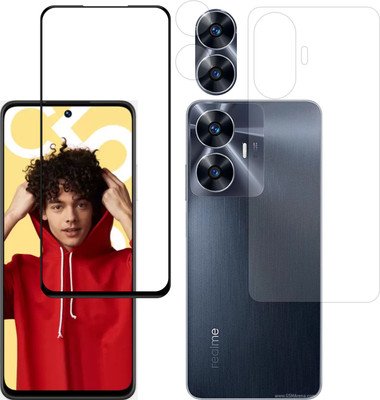 Vatsin Front and Back Tempered Glass for Realme C55(Pack of 3)