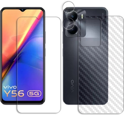 20SKY Front and Back Tempered Glass for vivo Y56 5G FRONTBACK AND CAMERA LENS SCREEN GUARD(Pack of 1)