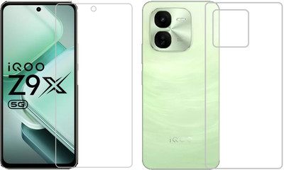 4 YARDS Front and Back Tempered Glass for Iqoo Z9x 5g(Pack of 1)
